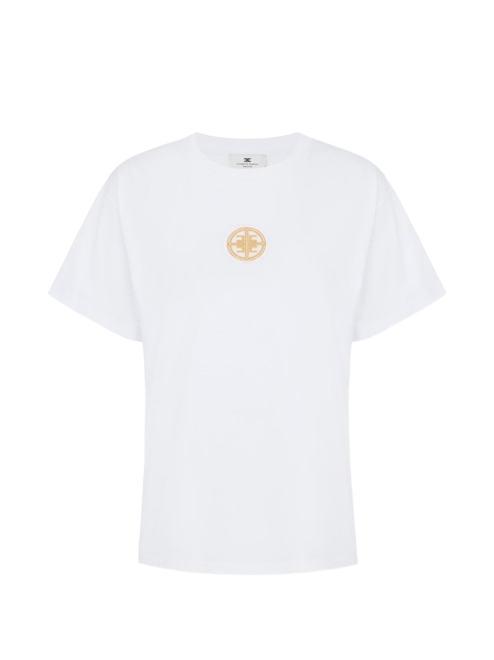 Jersey T-shirt with jewel logo MA00866E2 270 ELISABETTA FRANCHI 