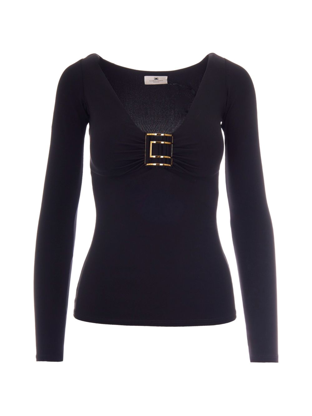 Jersey shirt with jewel logo MD00567E2 110 ELISABETTA FRANCHI 