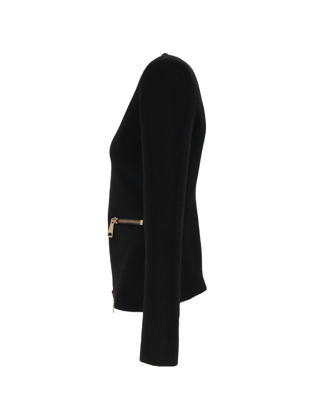 Knitted cardigan with zip MK68B66E2 110 ELISABETTA FRANCHI 