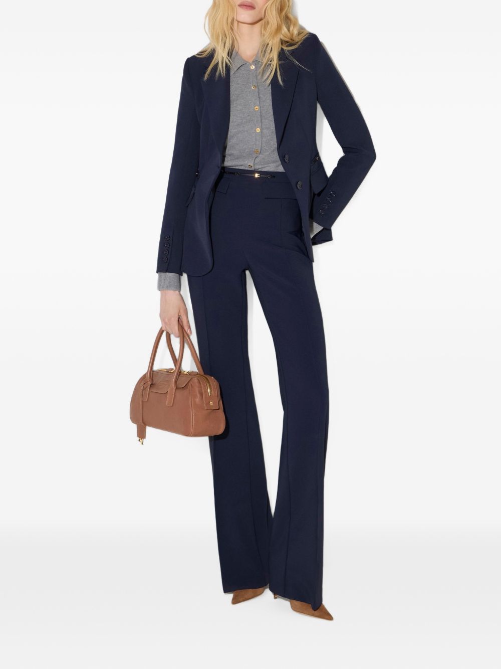 Double stretch crepe trousers PA19666E2 H88 ELISABETTA FRANCHI 