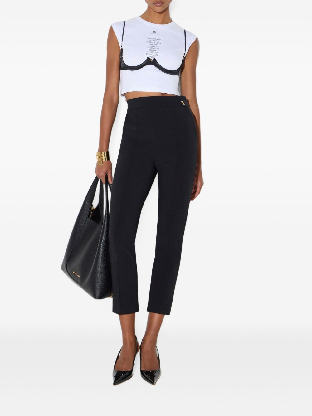 Technical fabric trousers PA22067E2 110 ELISABETTA FRANCHI 