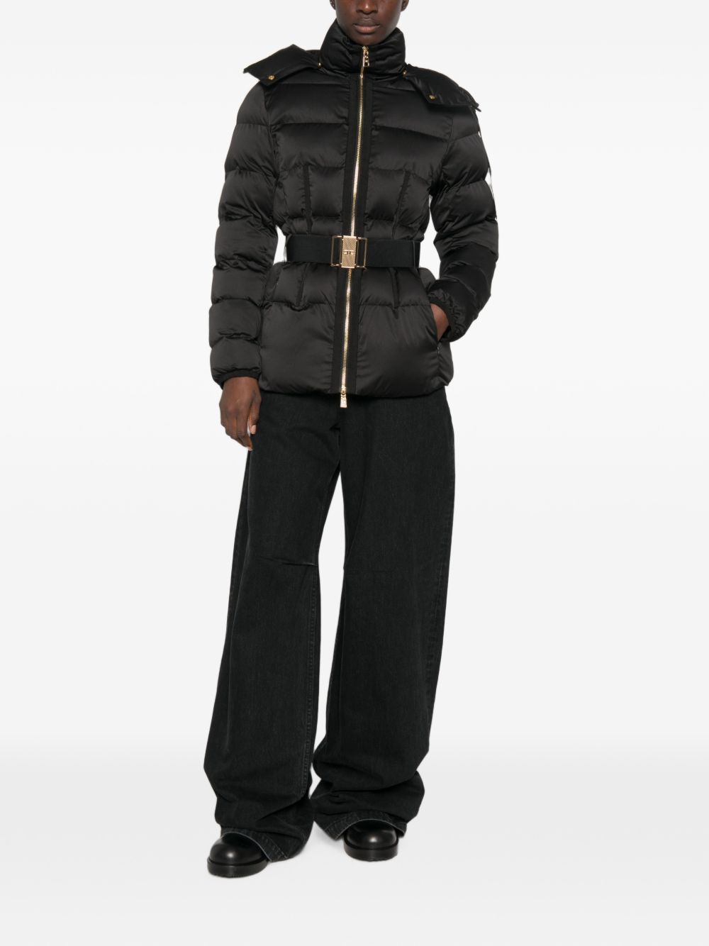 Down jacket in sail fabric PI92D66E2 110 ELISABETTA FRANCHI 