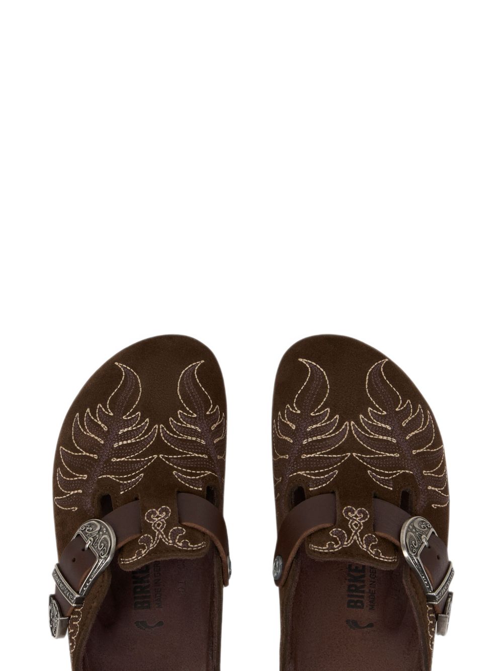BOSTON sabot in embroidered suede WS4M0020 AP12SM1512 ETRO x BIRKENSTOCK 1774 