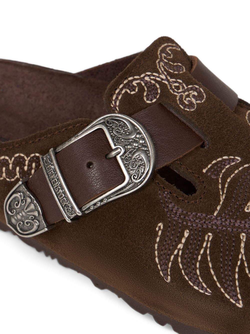 BOSTON sabot in embroidered suede WS4M0020 AP12SM1512 ETRO x BIRKENSTOCK 1774 