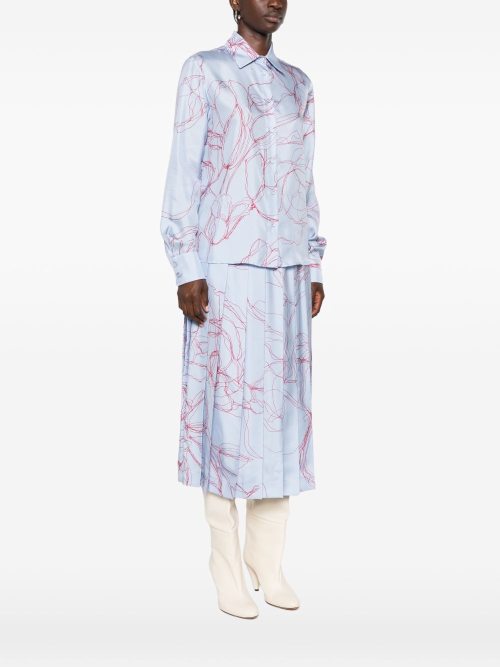 abstract-print long-sleeve shirt CAD216F233 M3075157 FABIANA FILIPPI 