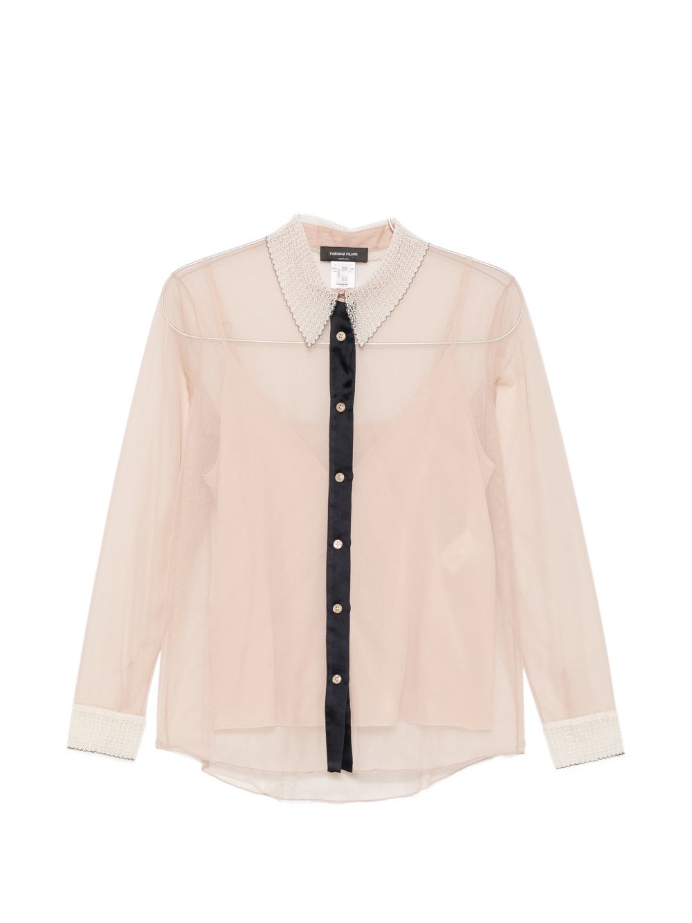 sheer lace-collar blouse CAD216F249M320 0164 FABIANA FILIPPI 