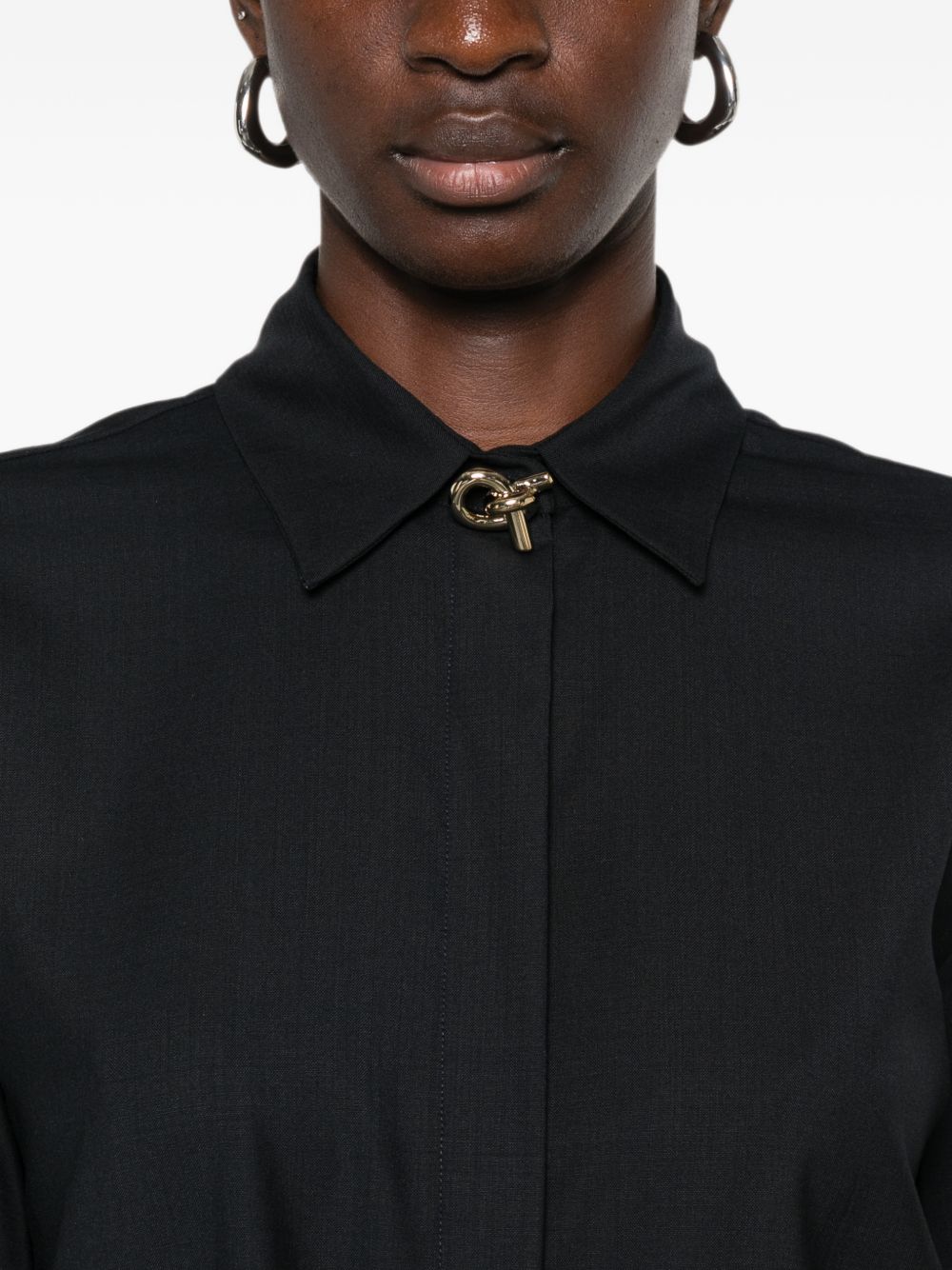 jewel-embellished concealed-fastening shirt CAD216F312D620 5146 FABIANA FILIPPI 