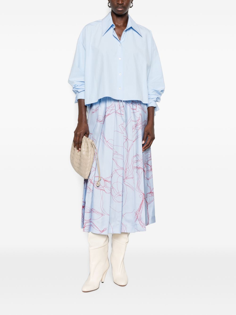 cropped long-sleeve shirt CAD216F313 M2745157 FABIANA FILIPPI 