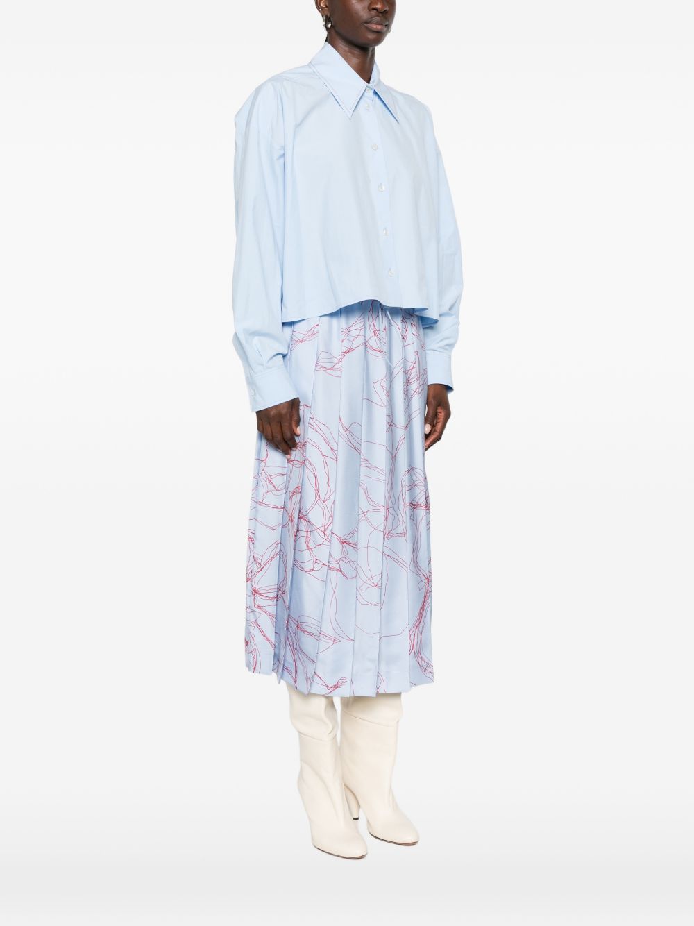 cropped long-sleeve shirt CAD216F313 M2745157 FABIANA FILIPPI 