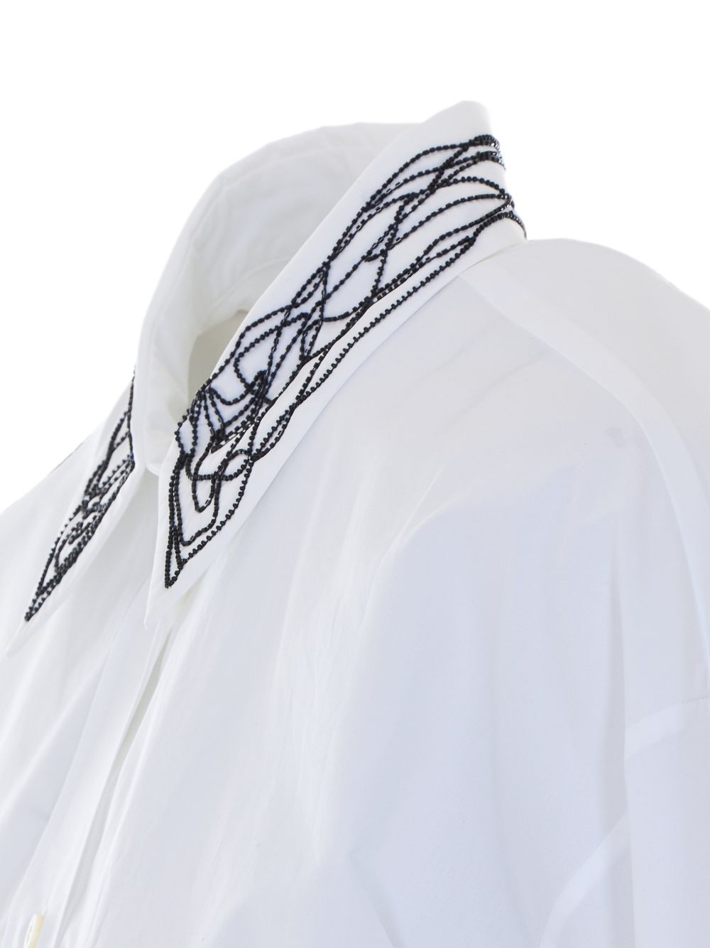 Embellished collar boyfriend shirt CAD216F416M269 VR1 FABIANA FILIPPI 