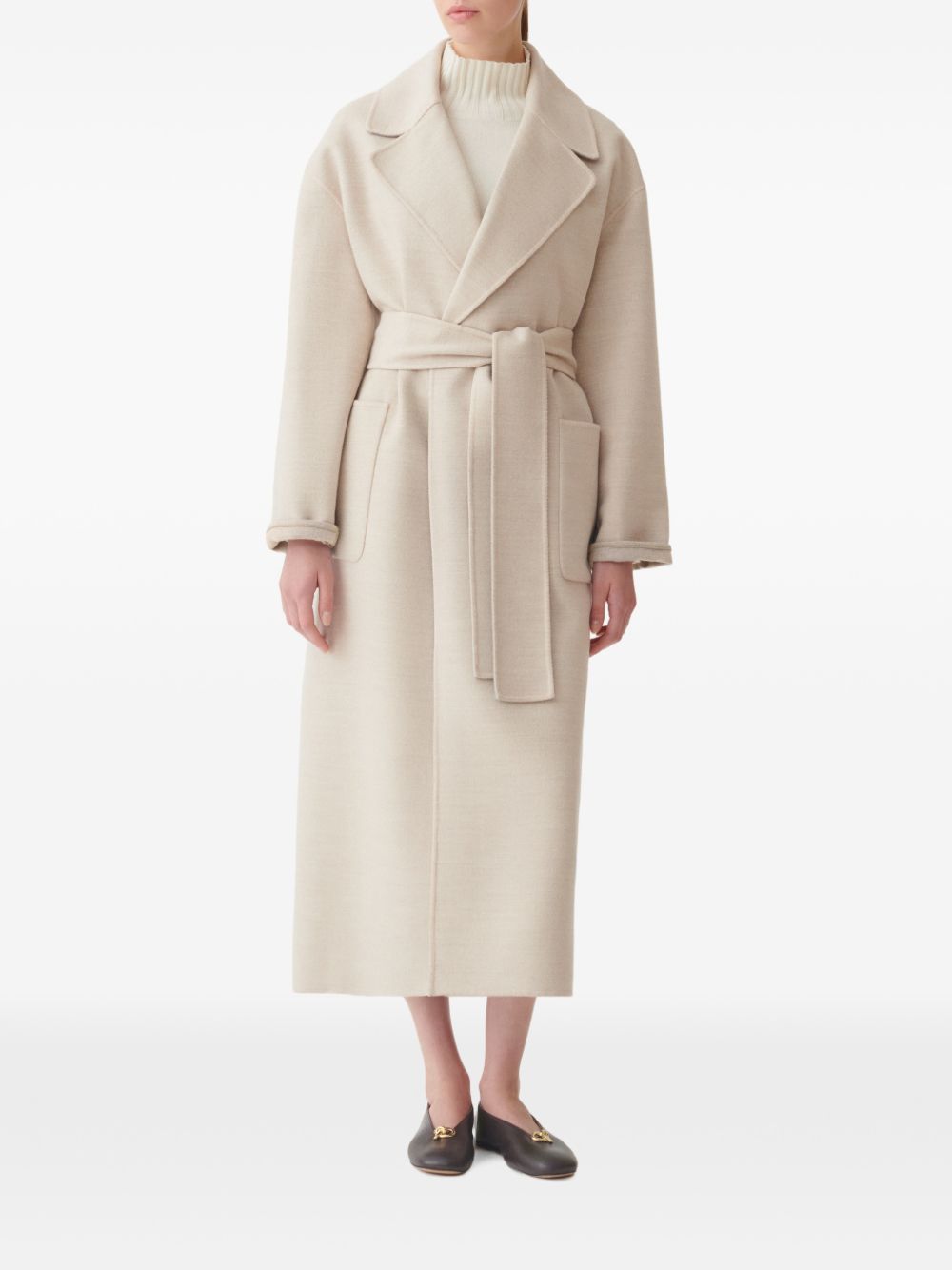belted wool coat CTD216F195M261 0164 FABIANA FILIPPI 