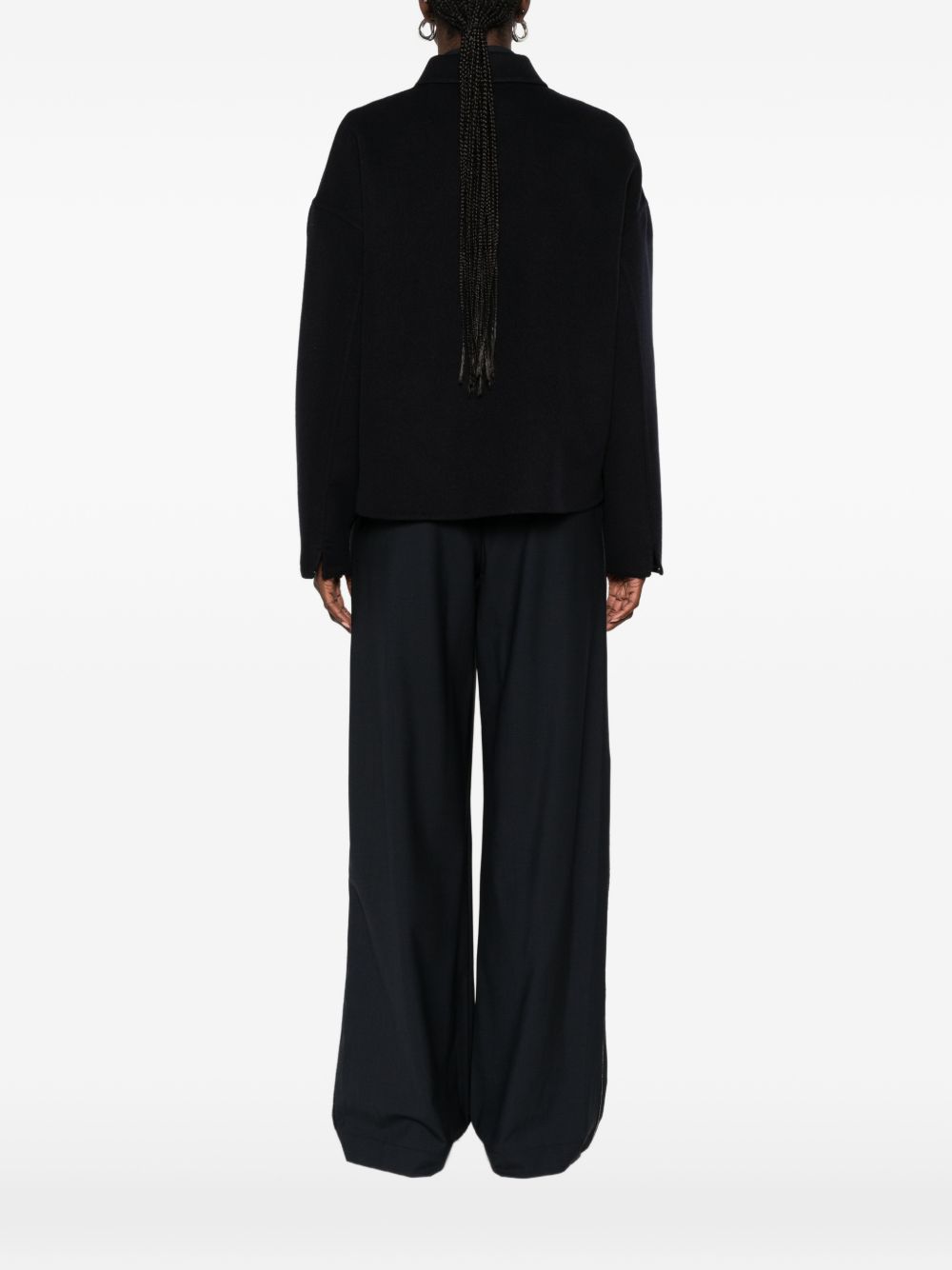 hardware-detail drop-shoulder coat CTD216F196M261 5146 FABIANA FILIPPI 