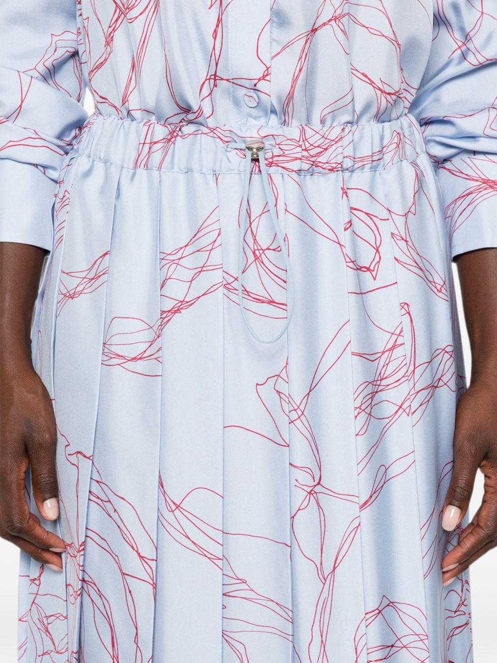 Abstract-print pleated midi skirt GND216F339 M3075157 FABIANA FILIPPI 