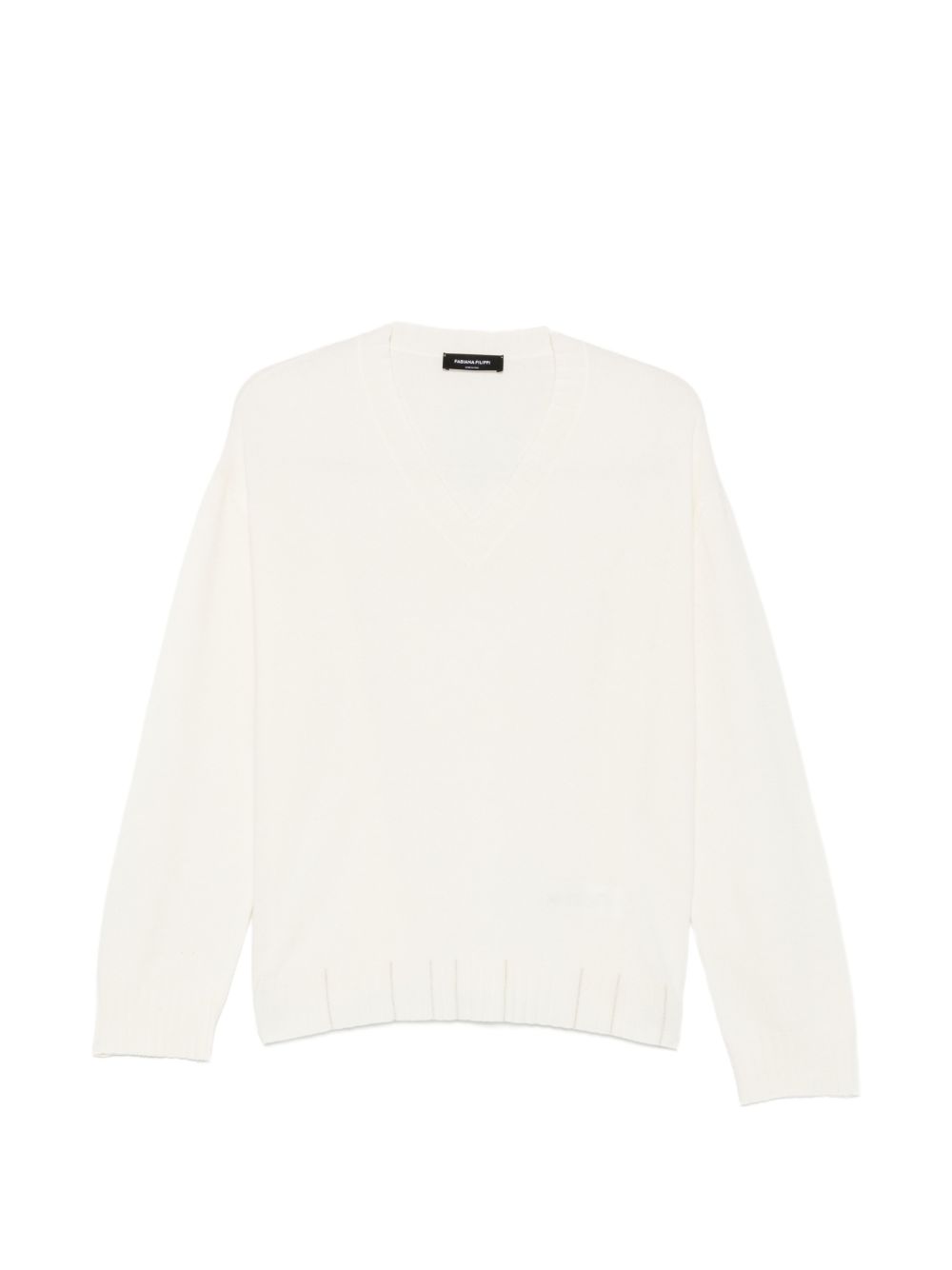 V-neck ribbed-trim sweater MAD216F015 M28125 FABIANA FILIPPI 