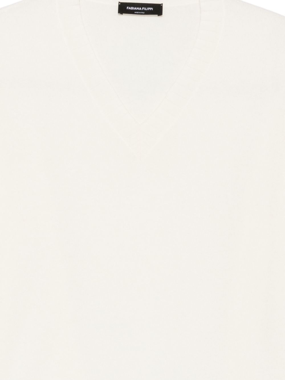 V-neck ribbed-trim sweater MAD216F015 M28125 FABIANA FILIPPI 