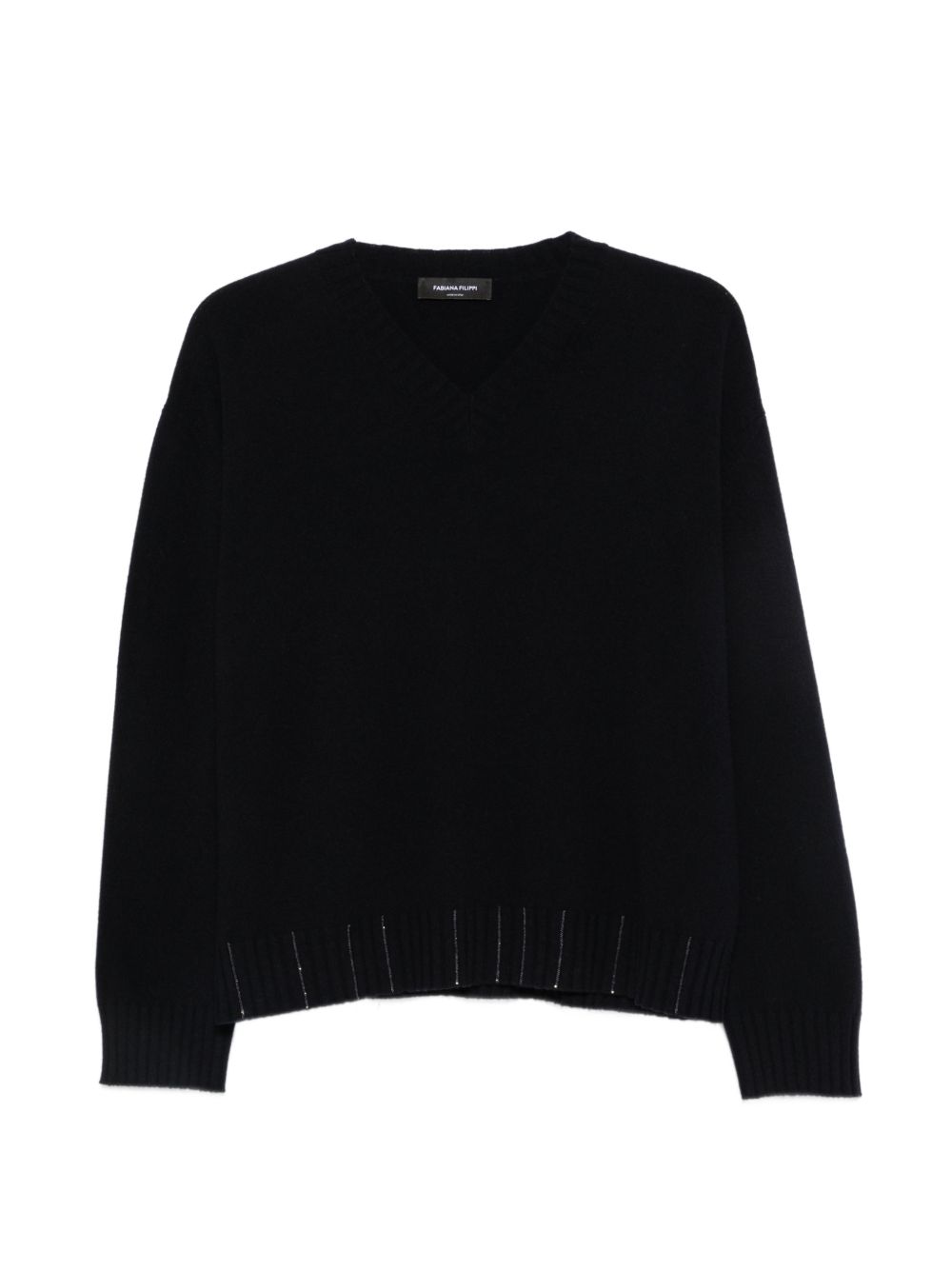 V-neck ribbed-trim sweater MAD216F015 M2815146 FABIANA FILIPPI 