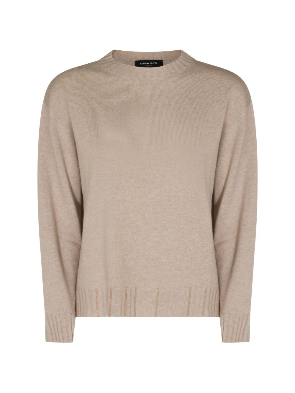 embellished-ribbed crew-neck sweater MAD216F028 M2810165 FABIANA FILIPPI 