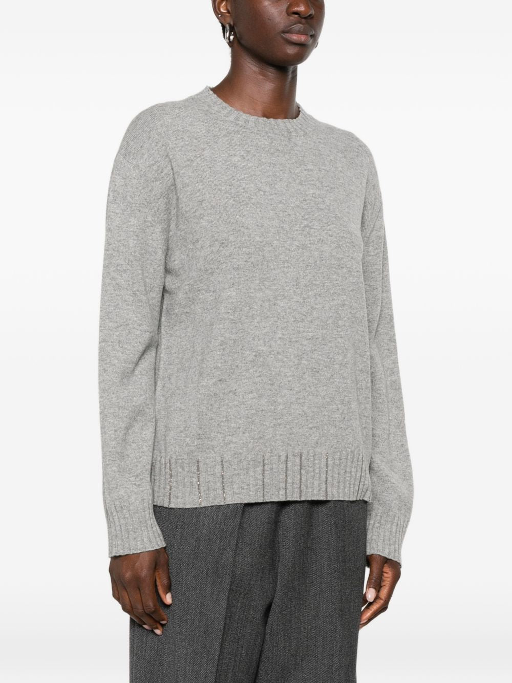 embellished-ribbed crew-neck sweater MAD216F028 M2818132 FABIANA FILIPPI 