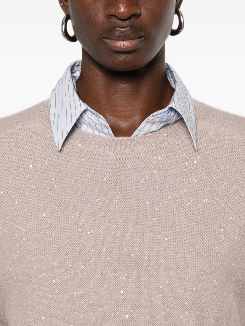 sequin-embellished sweater MAD216F097 D2960165 FABIANA FILIPPI 