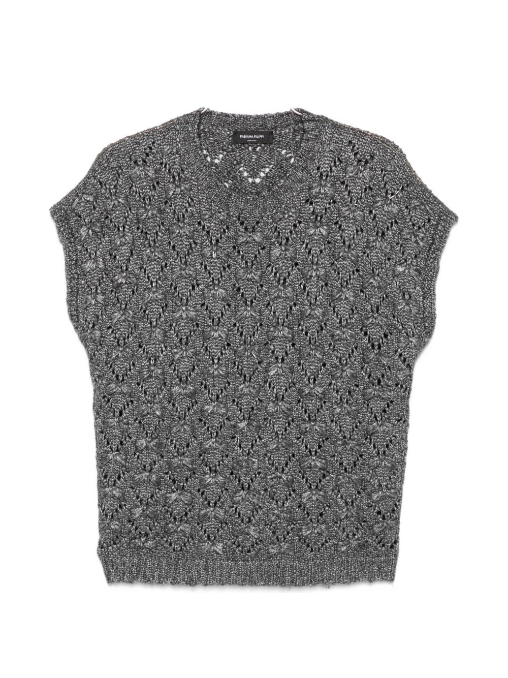 open-knit short-sleeve sweater MAD216F101 M3158070 FABIANA FILIPPI 
