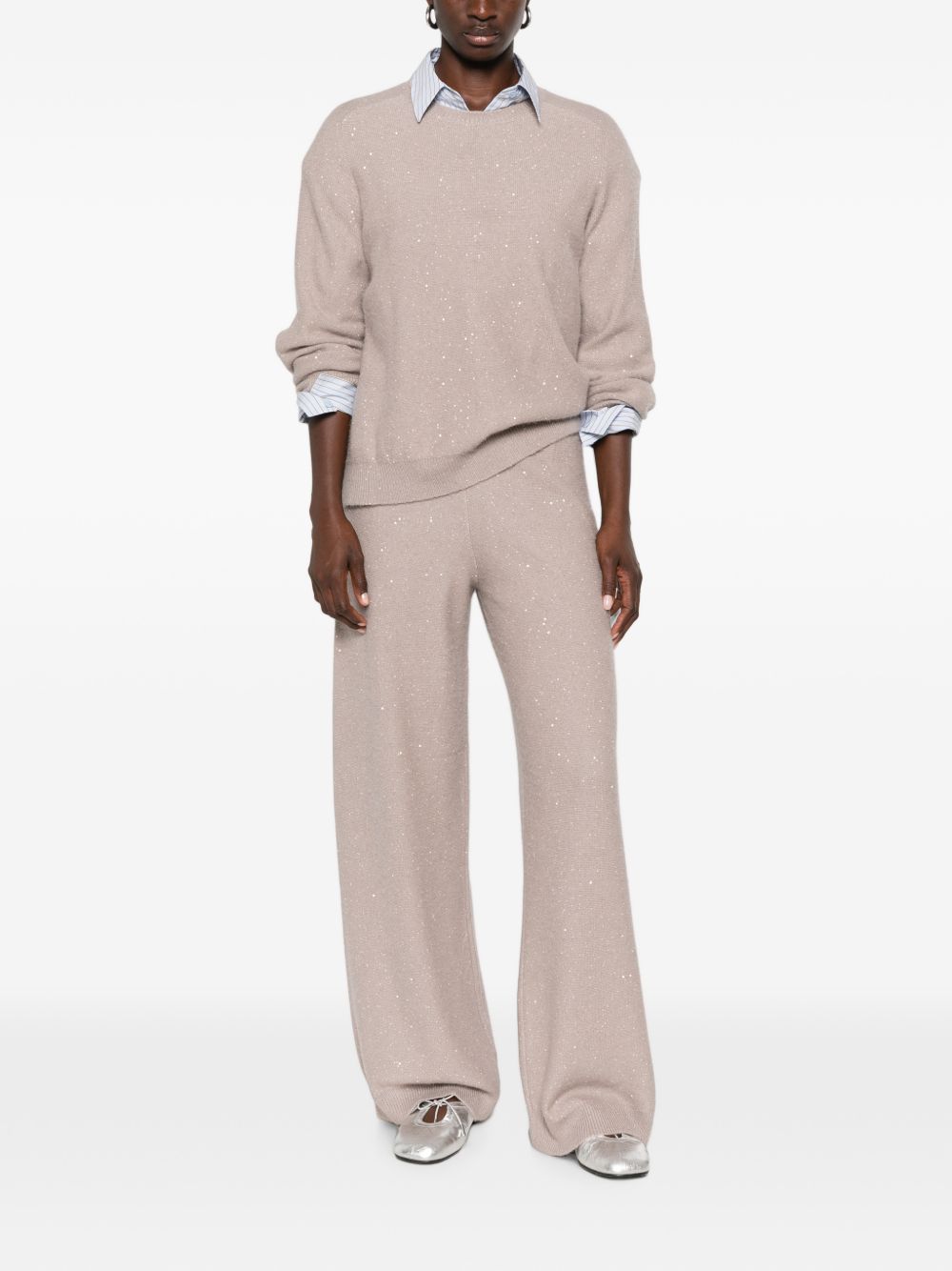 sequin-embellished trousers PAD216F391 D2960165 FABIANA FILIPPI 
