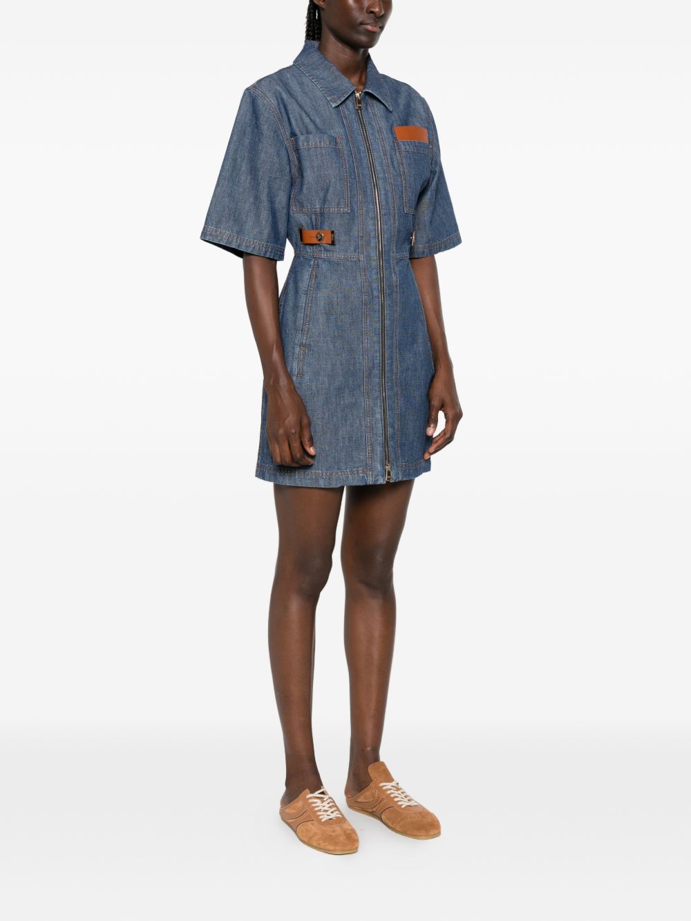 Fendi chambray dress FLD576 AW8HF0QB0 FENDI 