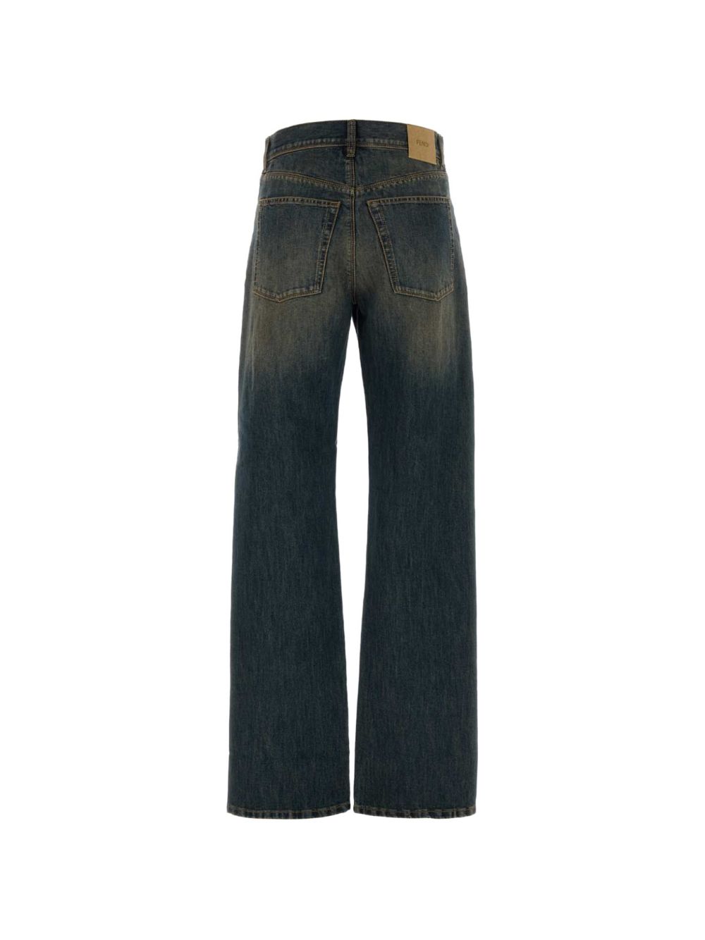 Washed denim pants<BR/> FLP908 B1PDF19S8 FENDI 