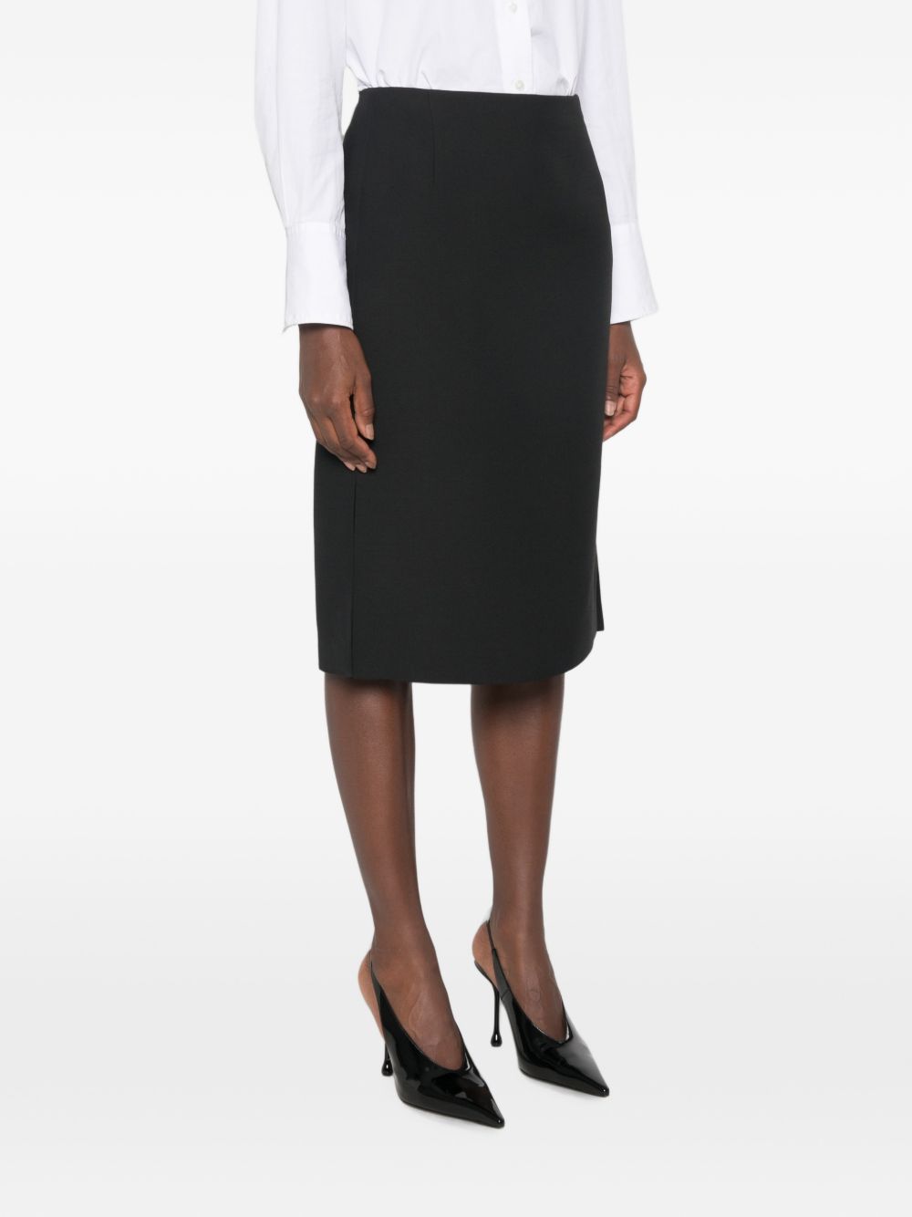 silk and wool skirt FQ7764 B1UJF0QA1 FENDI 