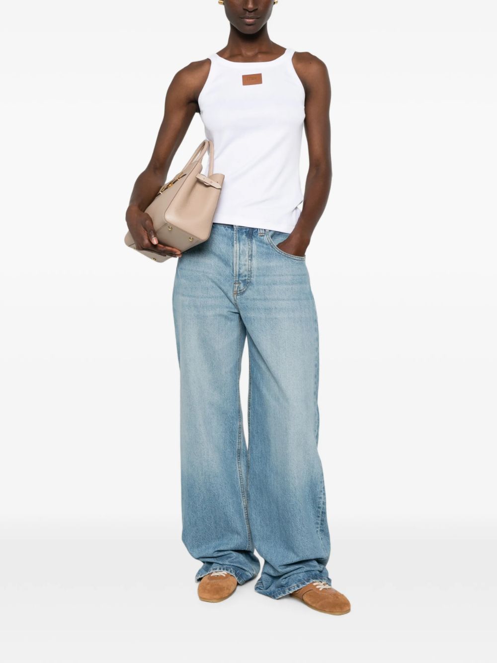 Ribbed tank top FS7966 AW87F0ZNM FENDI 