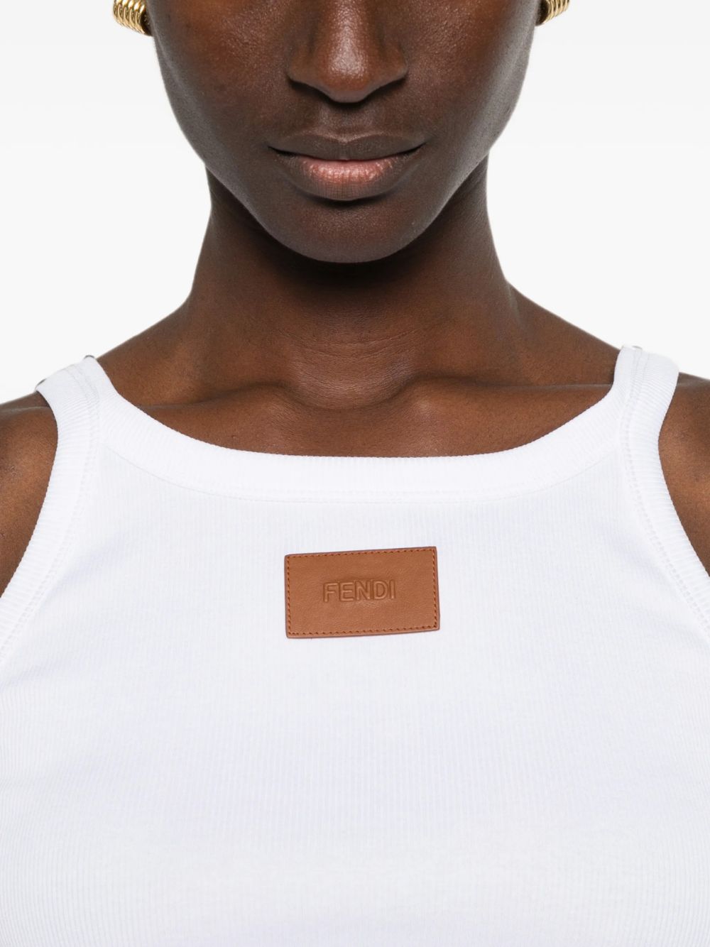 Ribbed tank top FS7966 AW87F0ZNM FENDI 