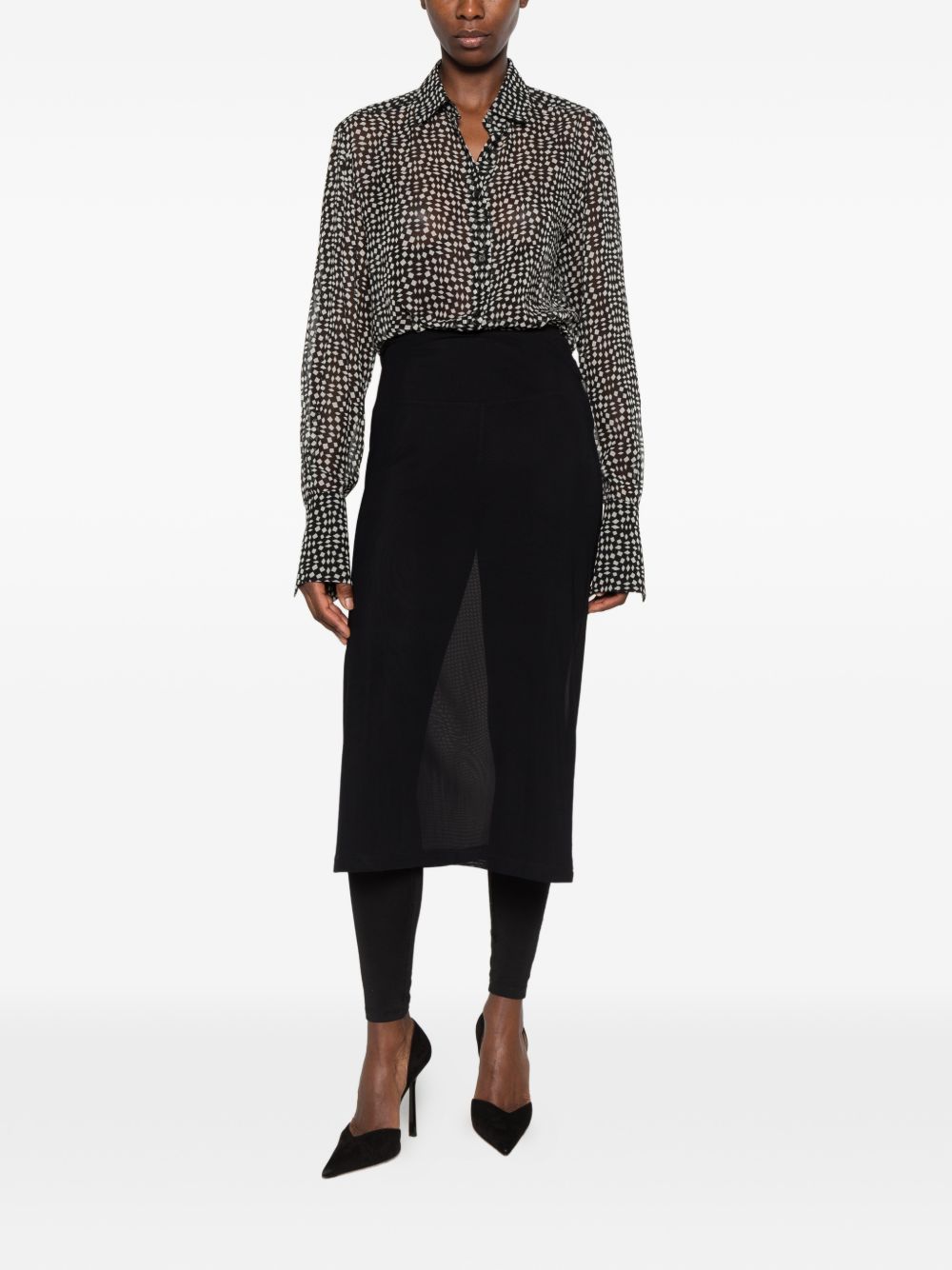 Printed georgette shirt FS8379 B1URF093U FENDI 
