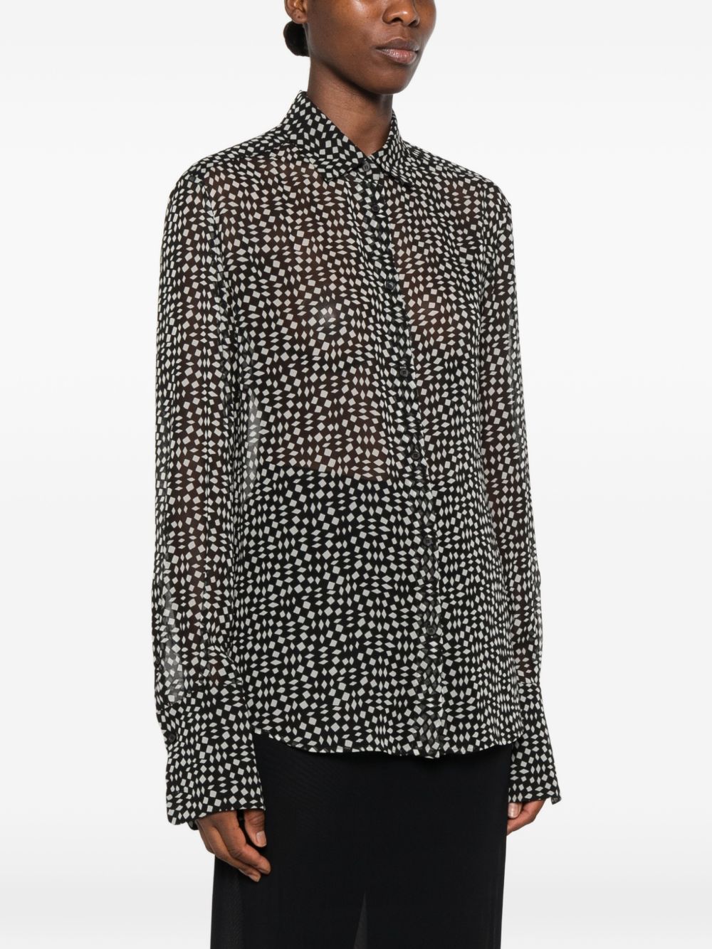 Printed georgette shirt FS8379 B1URF093U FENDI 