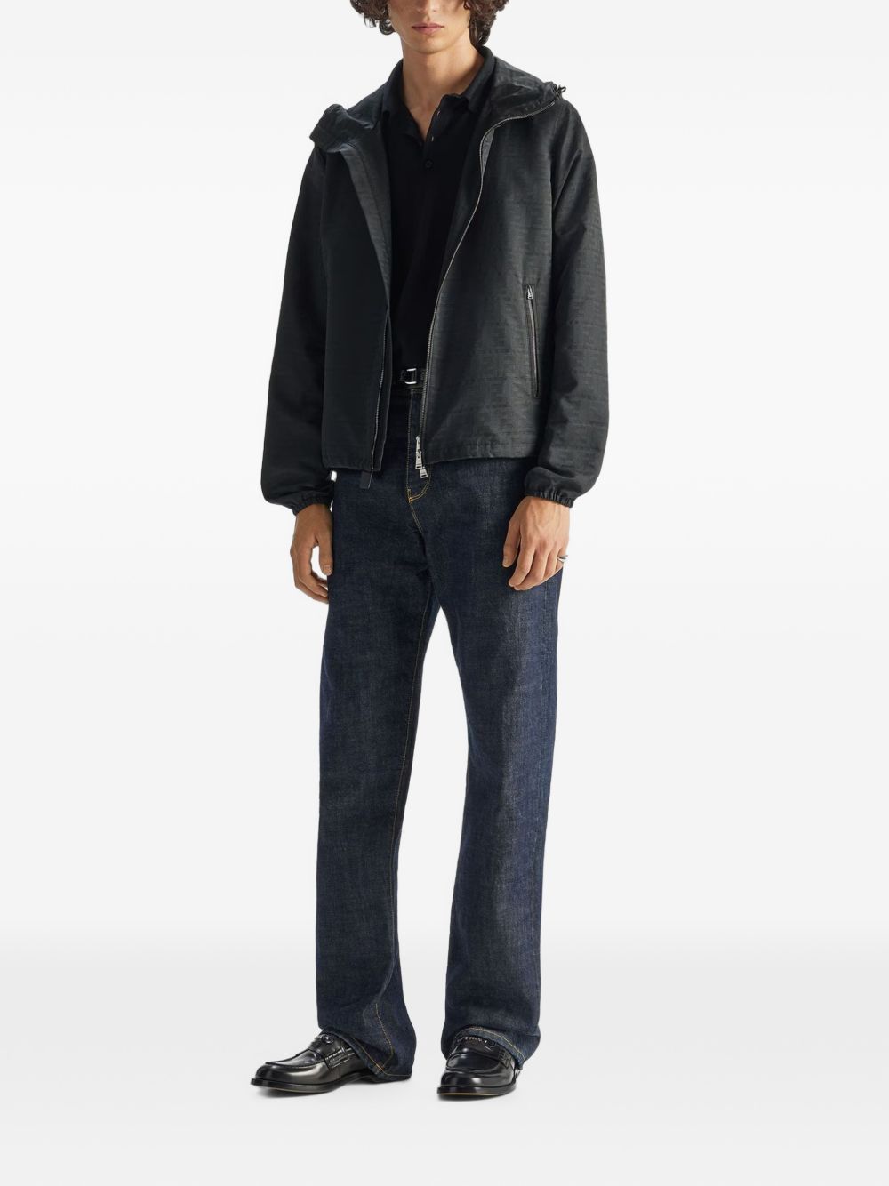 FF Zucca jacquard nylon blouson FW1463 AMYBF0QA1 FENDI 
