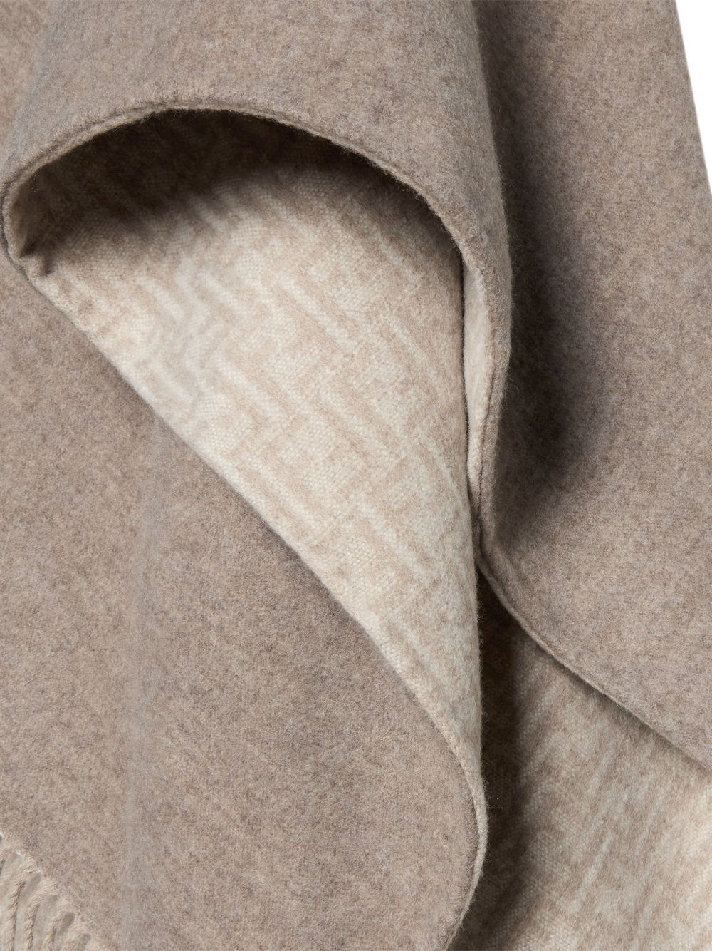 FF Zucca wool and cashmere poncho FXX041 B1VZF1Y7Q FENDI 
