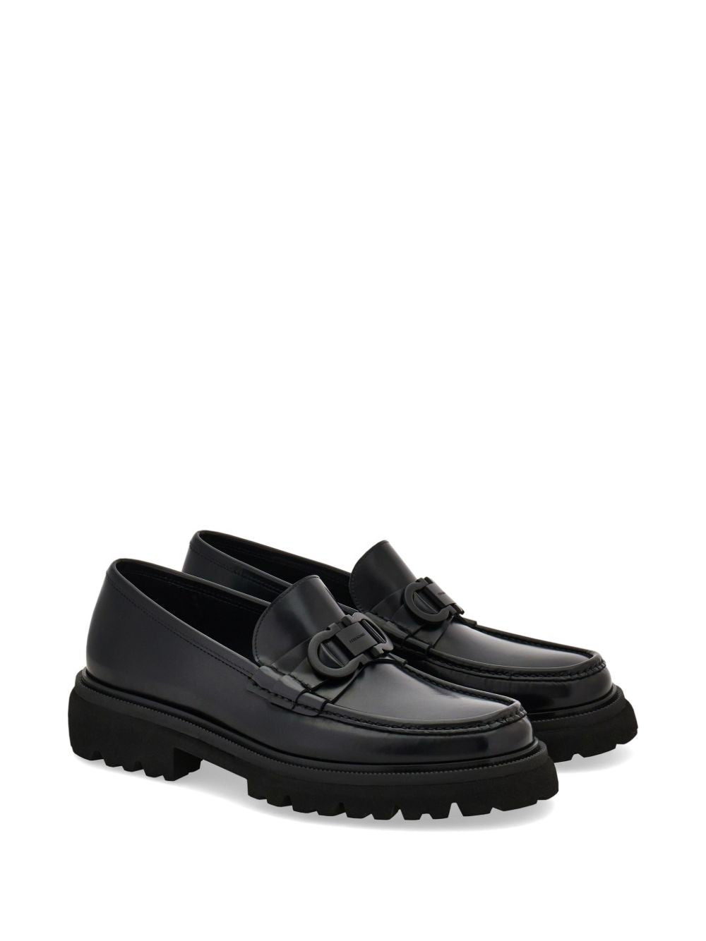 GANCINI ornament moccasin 028249COCOON 794899NERO FERRAGAMO 