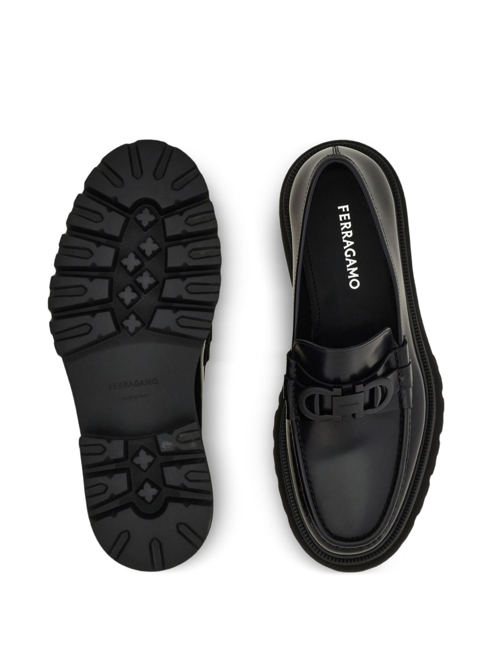 GANCINI ornament moccasin 028249COCOON 794899NERO FERRAGAMO 