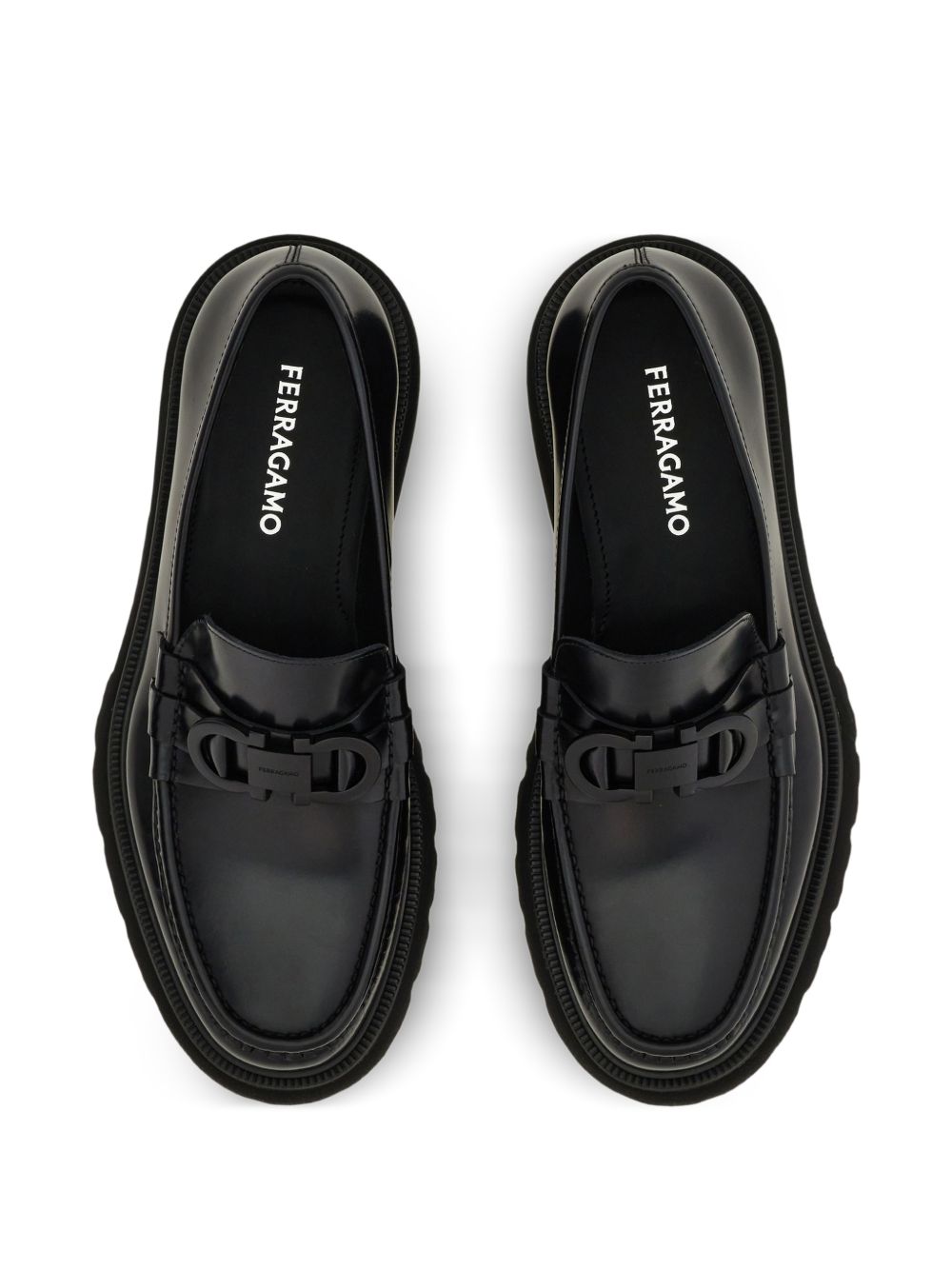 GANCINI ornament moccasin 028249COCOON 794899NERO FERRAGAMO 