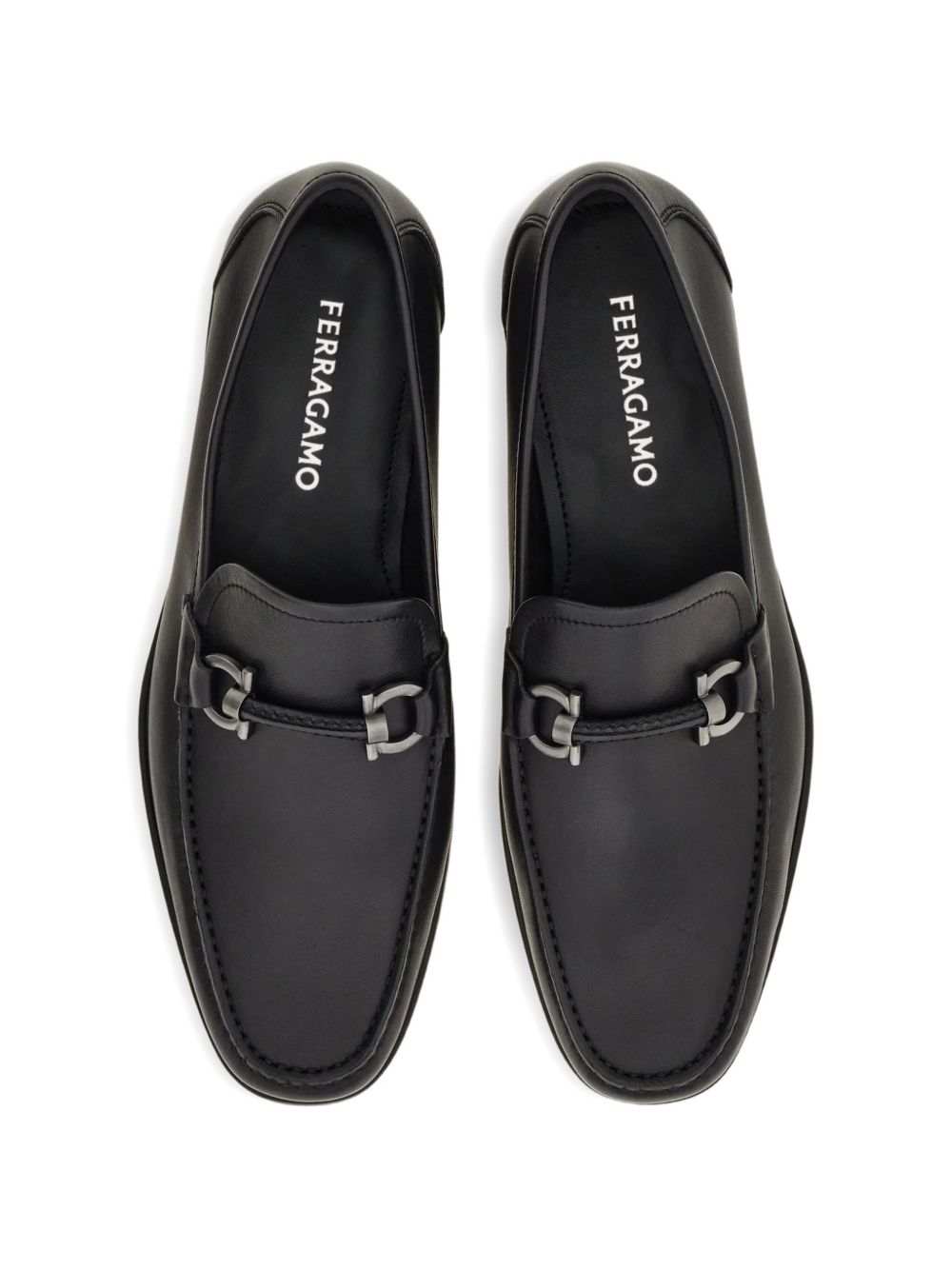 Gancini ornament moccasin 02A783 SUPREME 793315NERO FERRAGAMO 