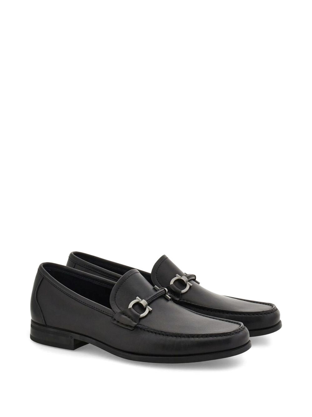 Gancini ornament moccasin 02A783 SUPREME 793315NERO FERRAGAMO 