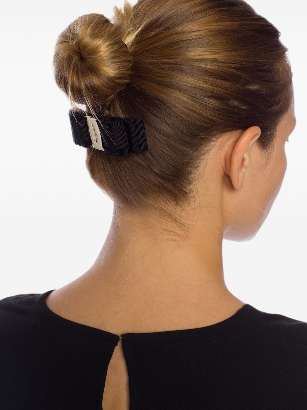 VARA hair slide 346972 FERM.BELLO 662681NERO/ORO CH. FERRAGAMO 