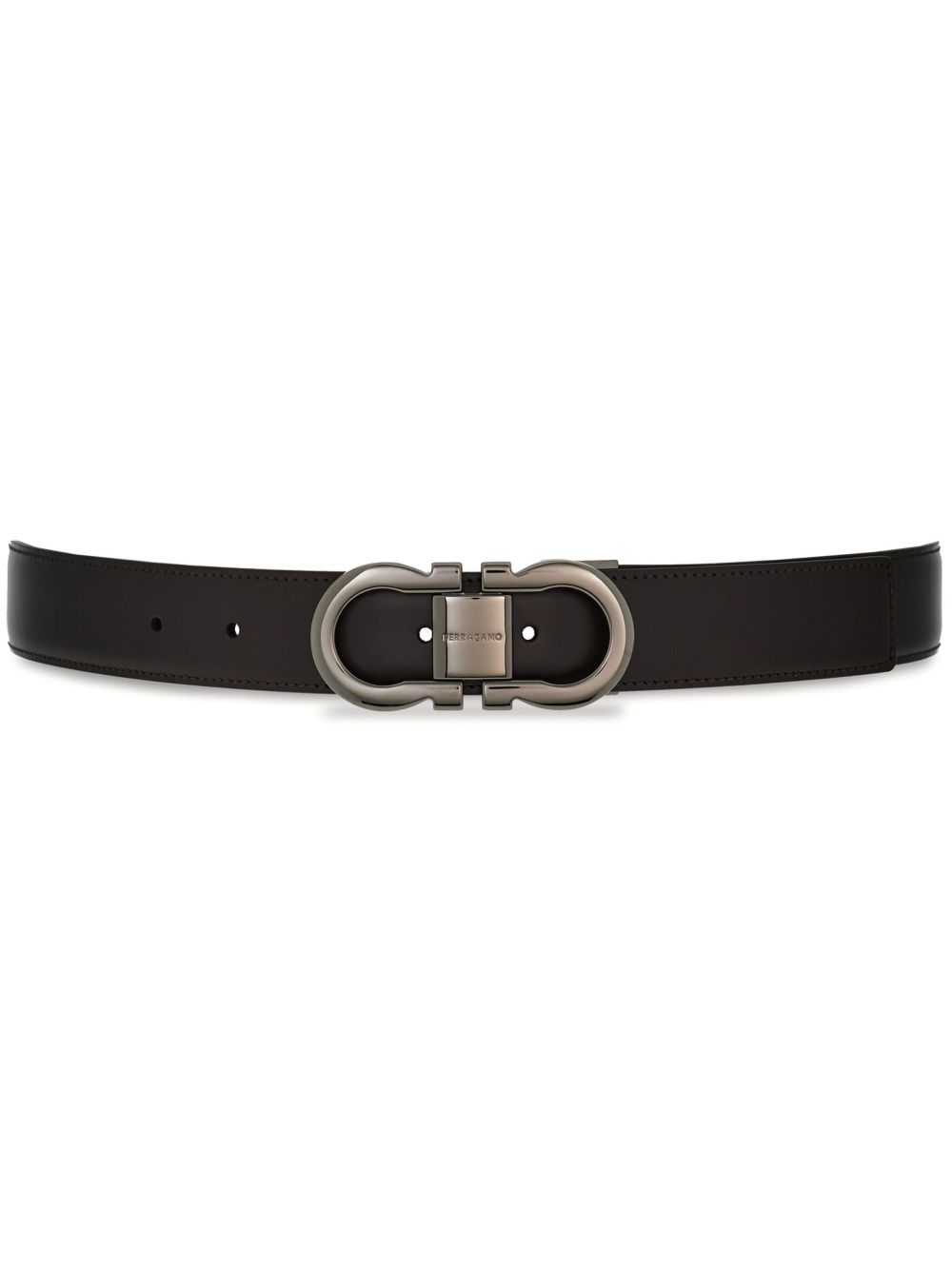 Adjustable GANCINI belt 670326DOUBLE/ADJUS 770943HICKORY FERRAGAMO 