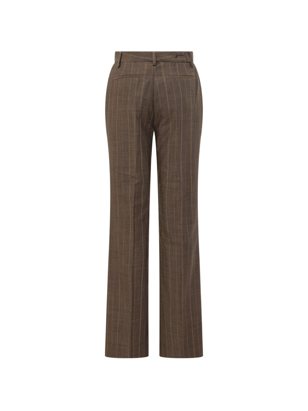 Trousers in Pinstripe Wool A1080168 296 GANNI 