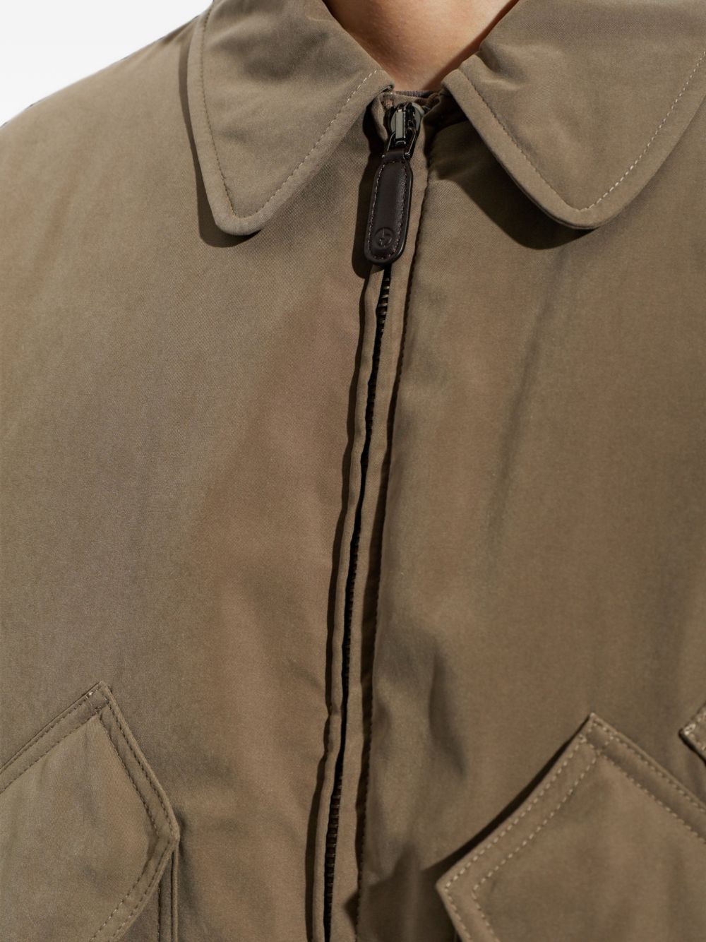 insulated collared bomber jacket GM004452 TE23790U6189 GIORGIO ARMANI 