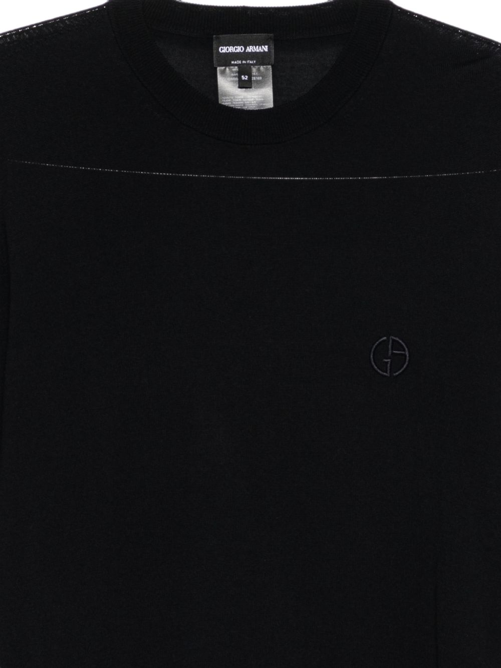 GA-logo embroidered sweater GM004535 AF28169U8139 GIORGIO ARMANI 