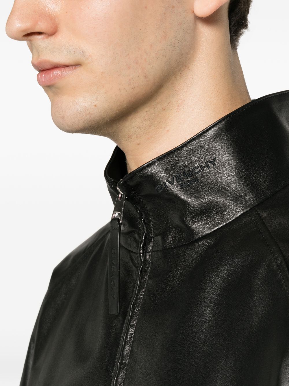 Couture Seam track top in nappa leather BM01J36003 001 GIVENCHY 