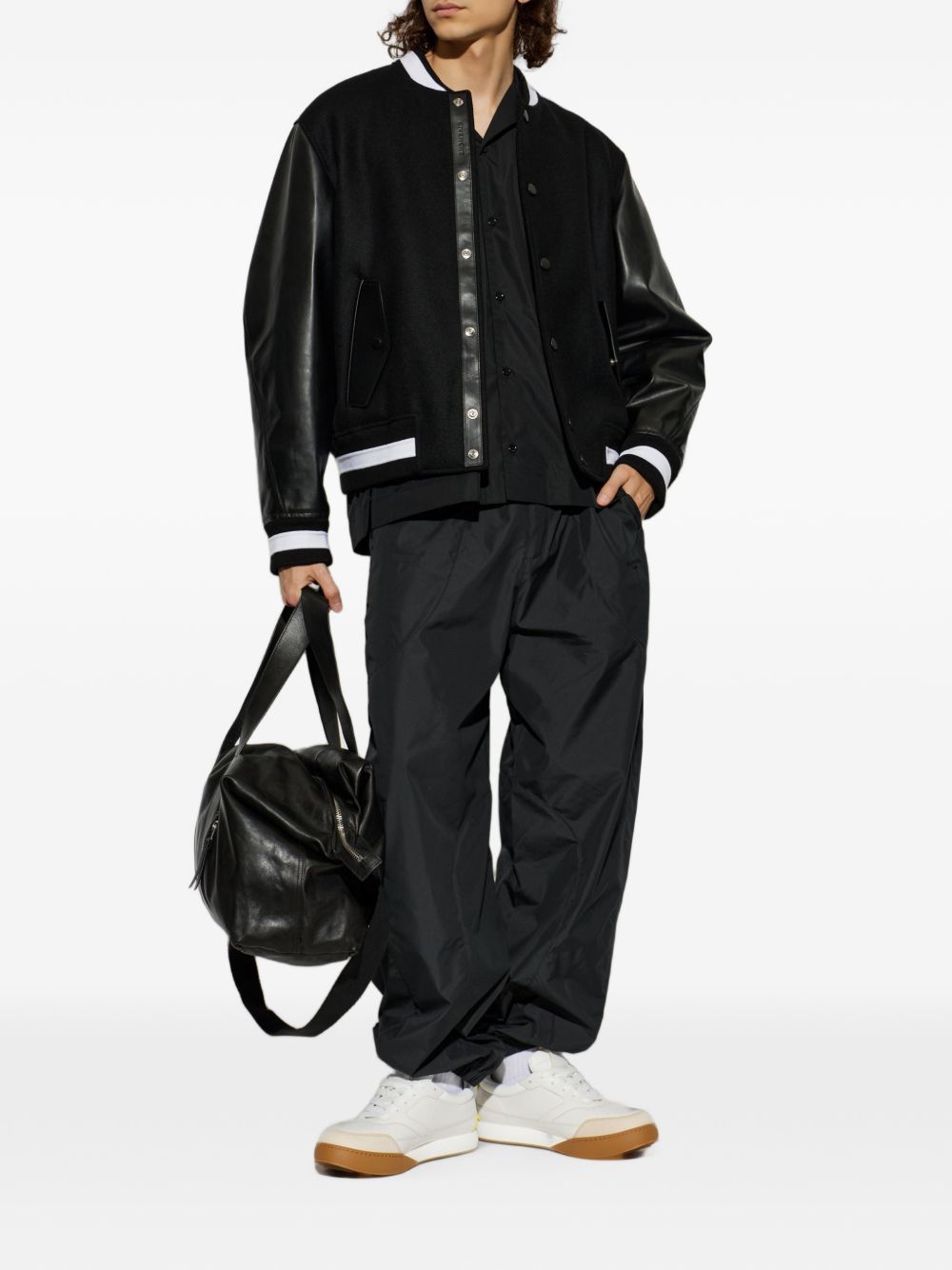 Couture Seam joggers with mix material cut-outs BM51S61YMJ 001 GIVENCHY 
