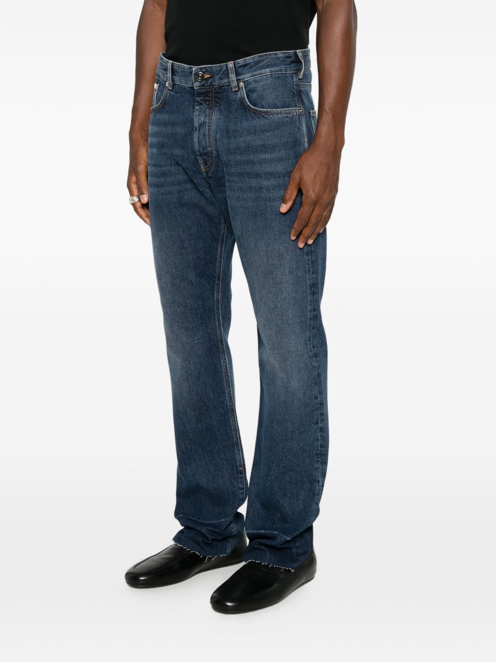Straight fit jeans with raw details BM51SG5YDS 053 GIVENCHY 