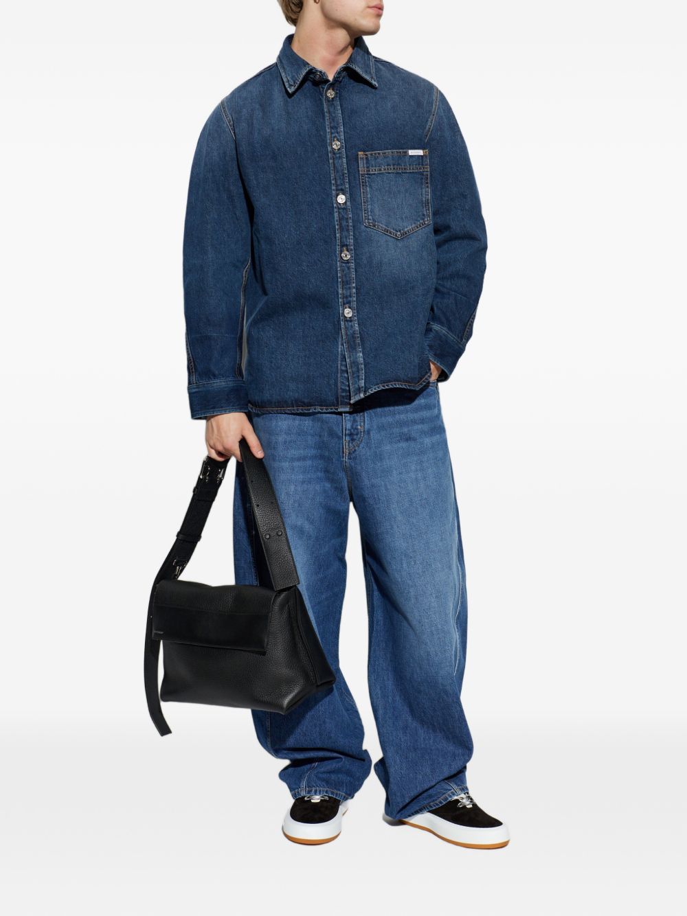 Couture Seam shirt in denim BM61AL5YDS 053 GIVENCHY 