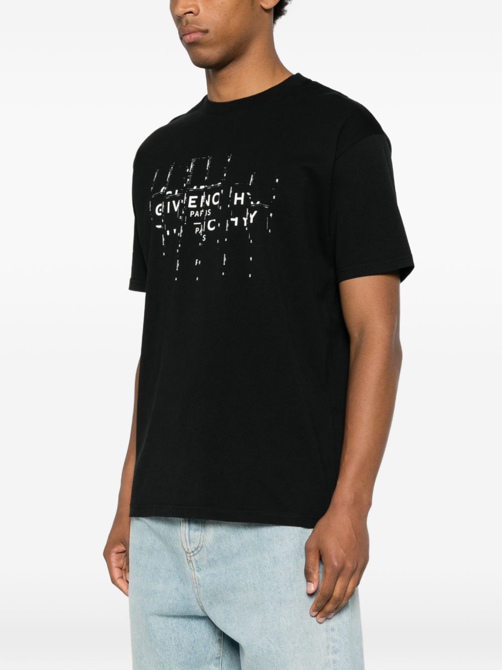 T-shirt with Photographic Negative print BM71NK3YU9 001 GIVENCHY 