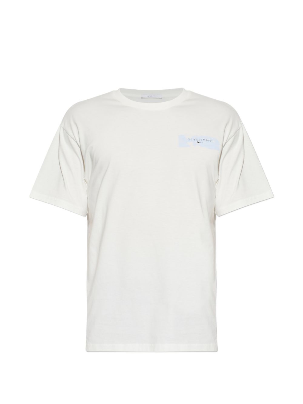 T-shirt in cotton with Givenchy Paris Paint print BM71NK3YUD 128 GIVENCHY 